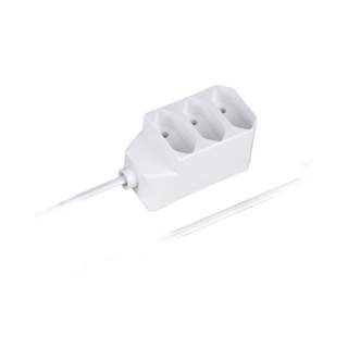 Podaljšek z razdelilcem 3 EURO vtičnice brez ozemljitve 16A 250V 2x0,75mm2 3m