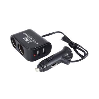 Razdelilec za avto dvojni z 2x USB 3.1A