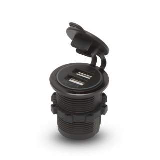 Vgradna USB vtičnica za zamenjavo avto vtičnice 12/24V zelena