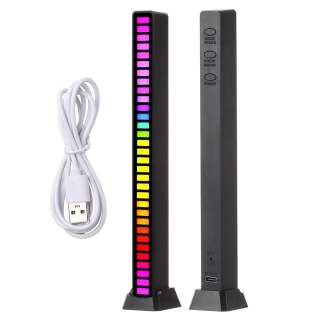 RGB polnilna LED svetilka z animacijo po glasbi in mikrofonom