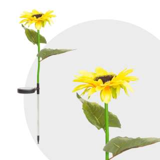 LED solarna svetilka v obliki sončnice toplo bela svetloba 70 cm 2 kosa