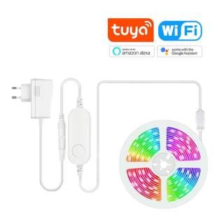Pametni LED trak TUYA smart aplikacija 5m CCT+RGB z Wi-Fi kontrolerjem
