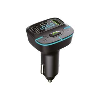 Avto Bluetooth 5.3 FM oddajnik / transmitter z LED osvetlitvijo + USB-C polnilnik
